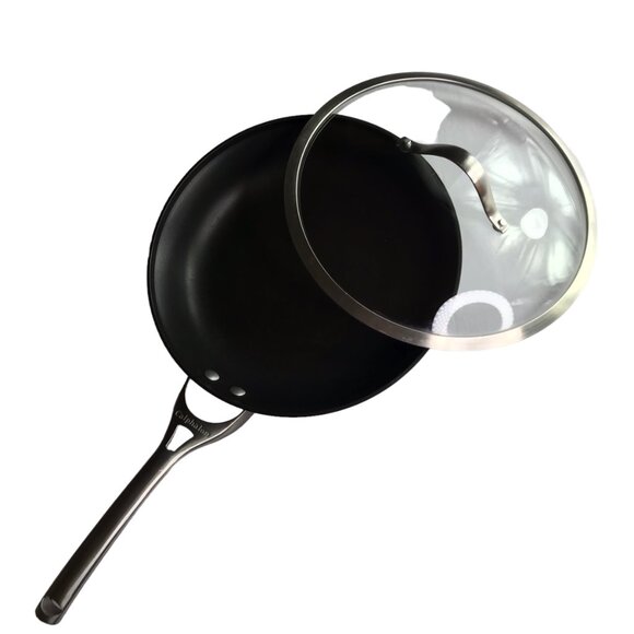 CALPHALON Large Frying Pan Skillet w/ Glass Lid Cover, 12" Diameter - Picture 2 of 12